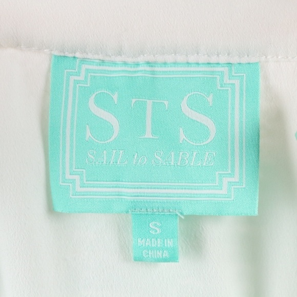 Sail to Sable Green and White Halter Sheath Dress - Picture 6 of 7